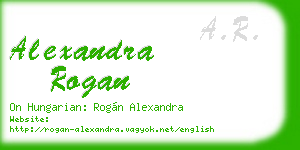 alexandra rogan business card